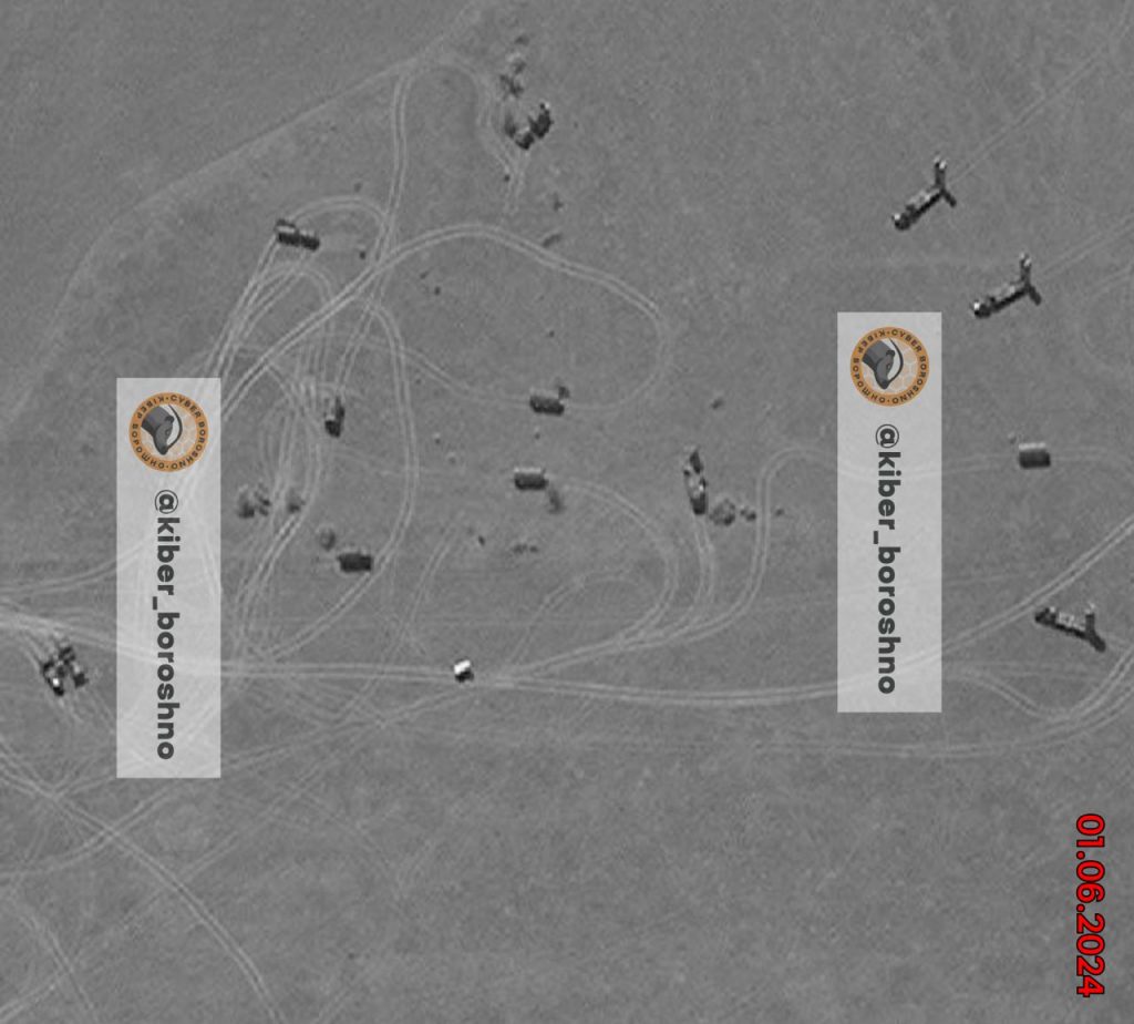A Russian S-300PMU air defense system battery was discovered at Cape Tarkhankut, June 1, 2024. Photo: CyberMuka. dqxikeidqxidqrant