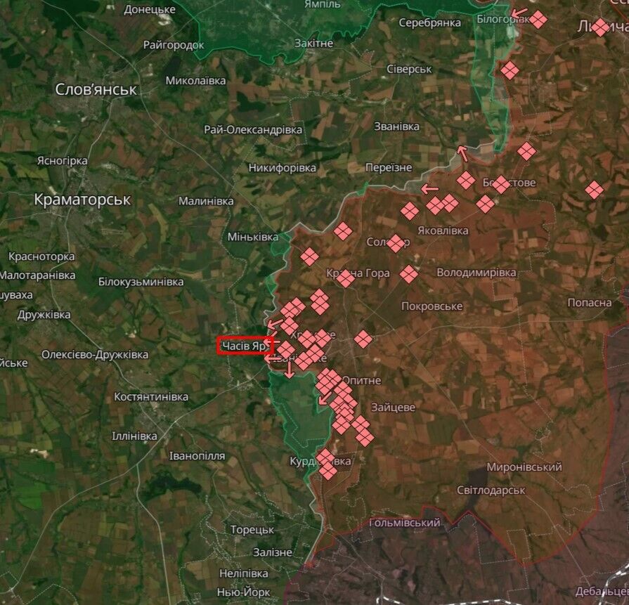 Окупанти активізувалися у районі Урожайного на Времівському напрямку, триває бій – Генштаб