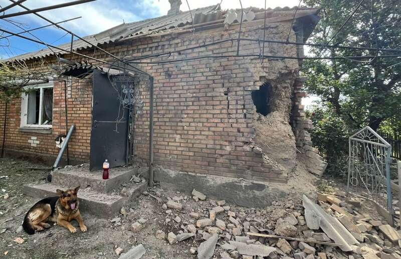 Russian troops attacked the Nikopol region with UAVs and artillery: wounded and destroyed. Photo