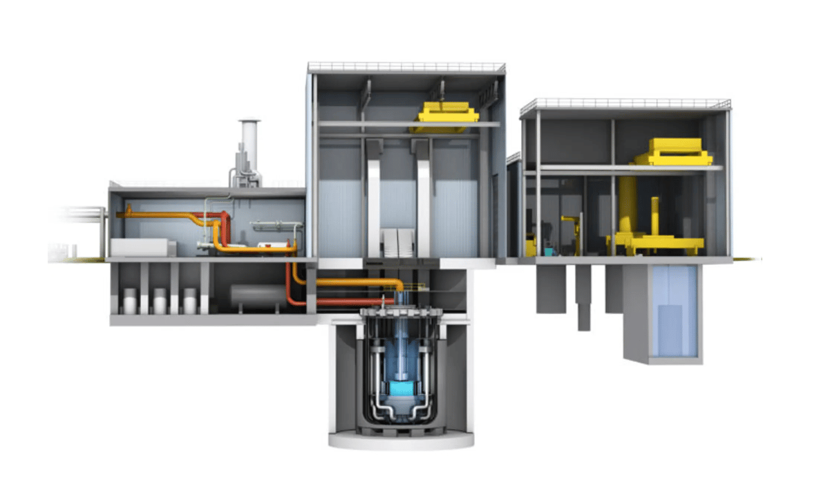 Cutaway view of the Natrium reactor