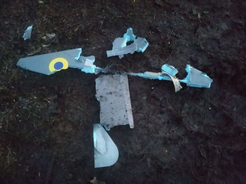 БПЛА, пенопласт, обломки, дрон, фото dqxikeidqxidqrant