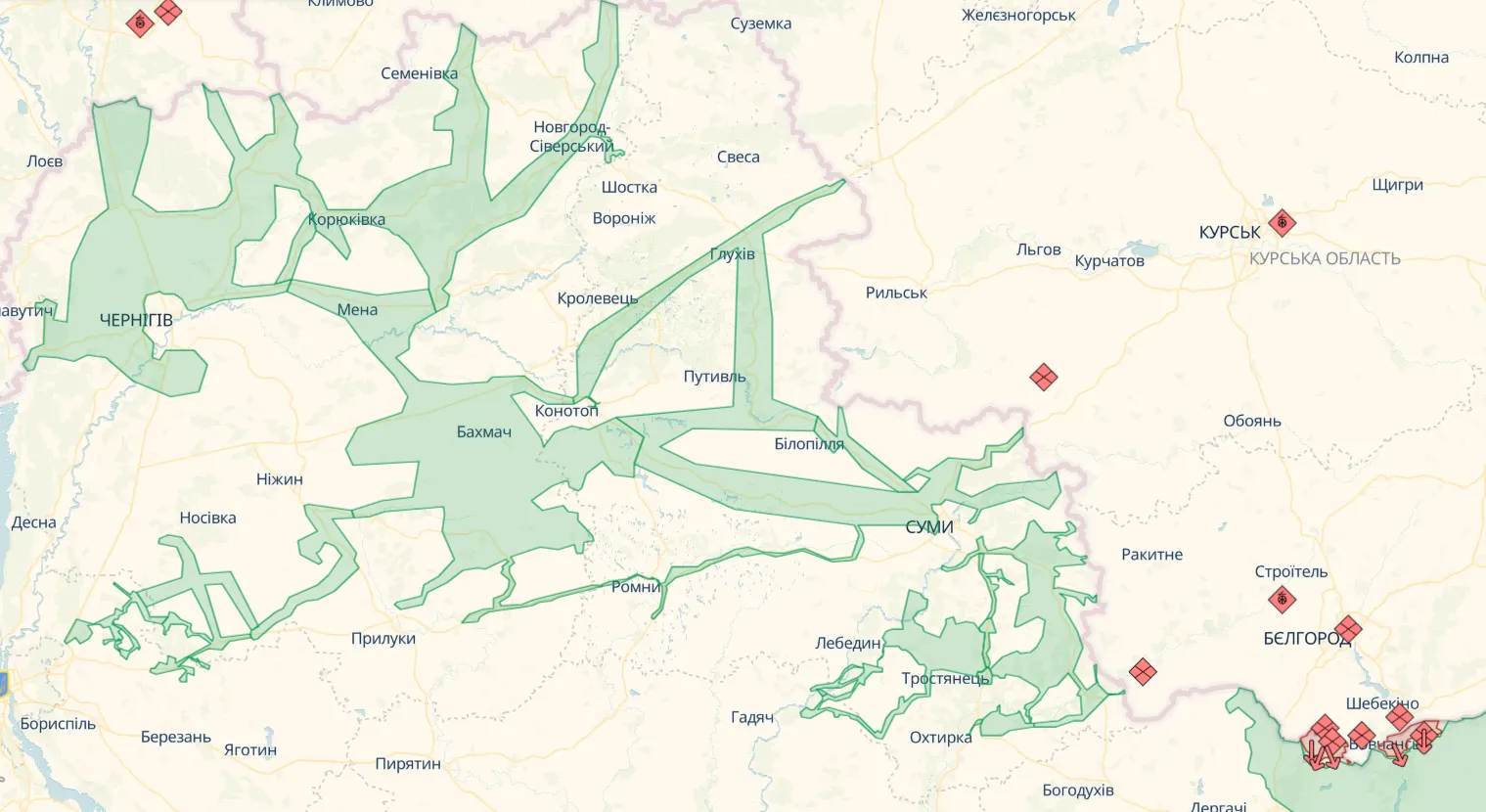 У ДПСУ показали, як нищать техніку та озброєння ворога на Сумському напрямку. Відео