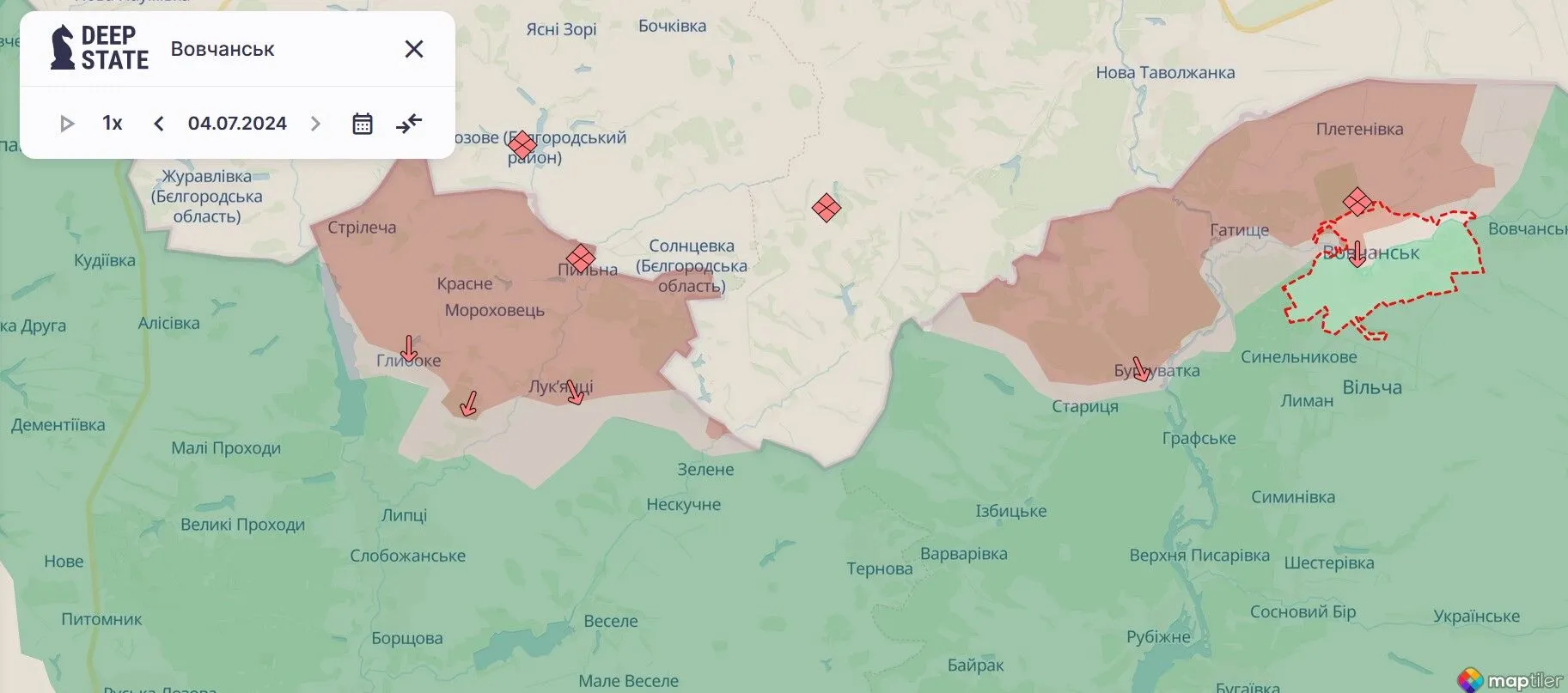 Генштаб: ситуація на Харківщині контрольована, ворог лютує на Покровському напрямку