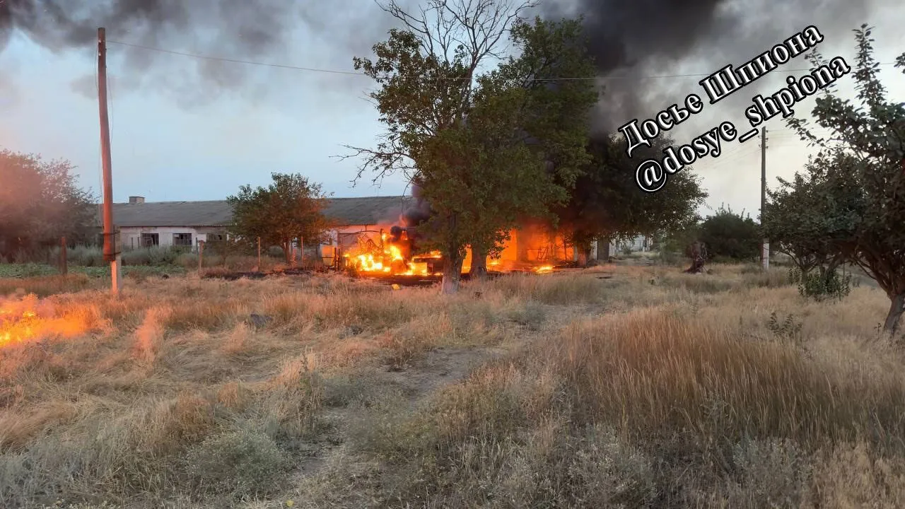 Drones attacked the occupiers control center near Novaya Kakhovka: the communications station was destroyed. Photo dqxikeidqxidqrant