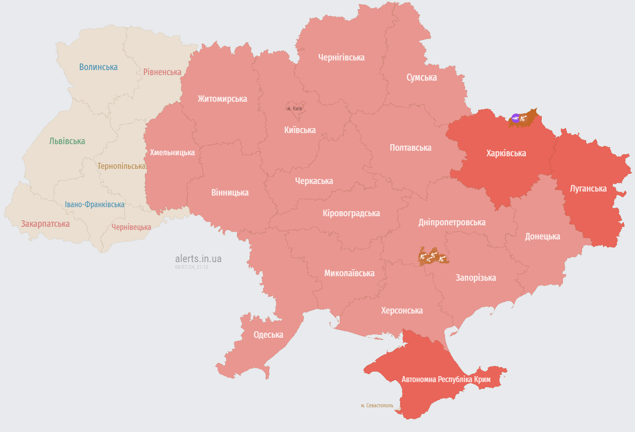 В Киеве и ряде областей объявлена тревога: предупреждают о баллистике с юга dqxikeidqxidqeant