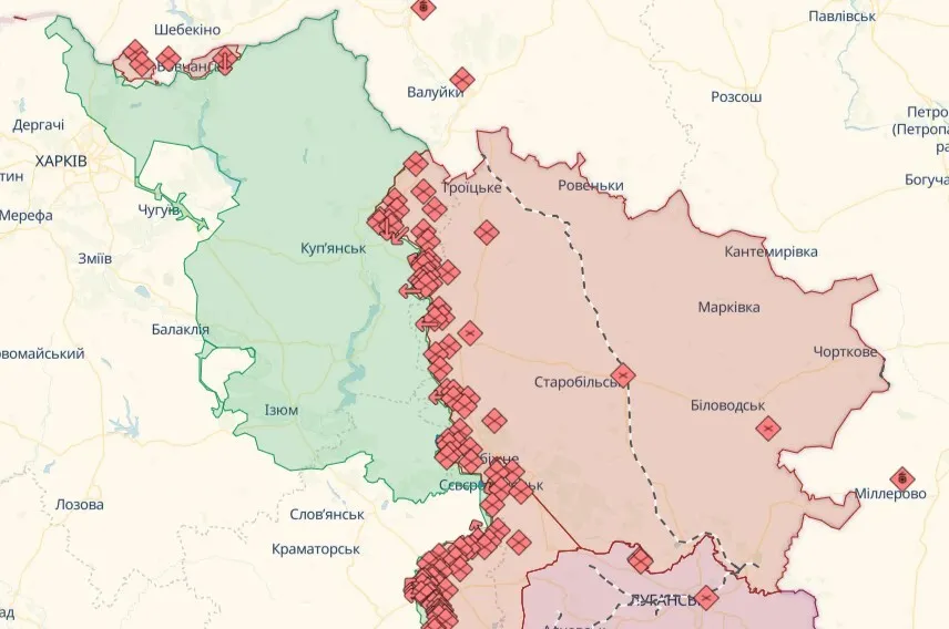 Окупанти провели десятки атак на Покровському і Торецькому напрямках: у Генштабі розповіли про перебіг боїв. Карта dqxikeidqxidqeant