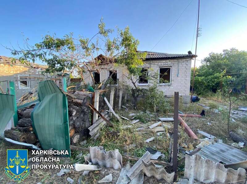 На Харківщині внаслідок ворожих ударів одна людина загинула, ще п’ять поранені. Фото