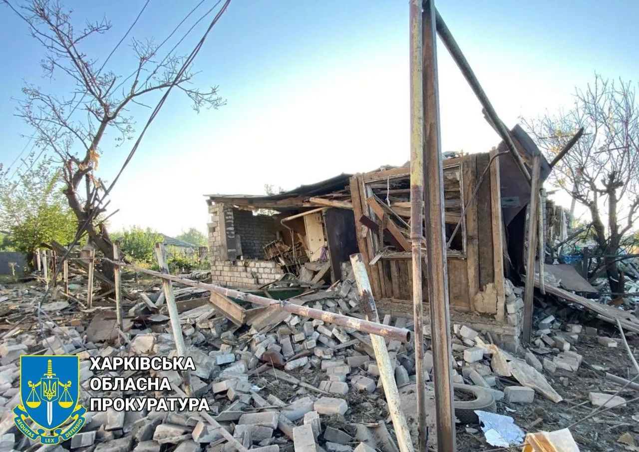 На Харківщині внаслідок ворожих ударів одна людина загинула, ще п’ять поранені. Фото