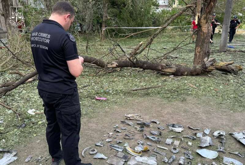 The Russians fired at a residential area of Nikolaev: they hit a childrens playground, there were dead and injured. Photo