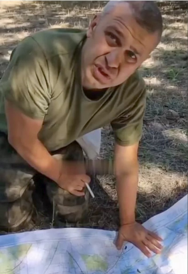 Российский комбат-разведчик майор Томов во время допроса dqxikeidqxidqrant