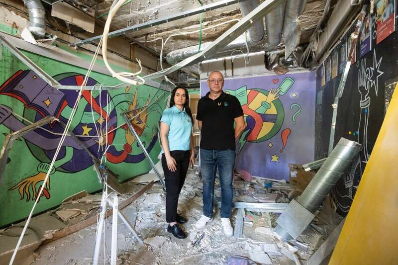 Зеленская показала, как выглядит разрушенная российской ракетой dqxikeidqxidqrant