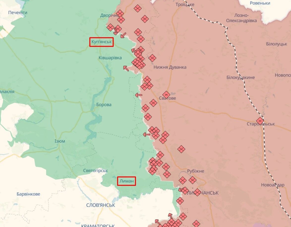Ворог продовжує активні наступальні дії: у Генштабі назвали найгарячіші напрямки