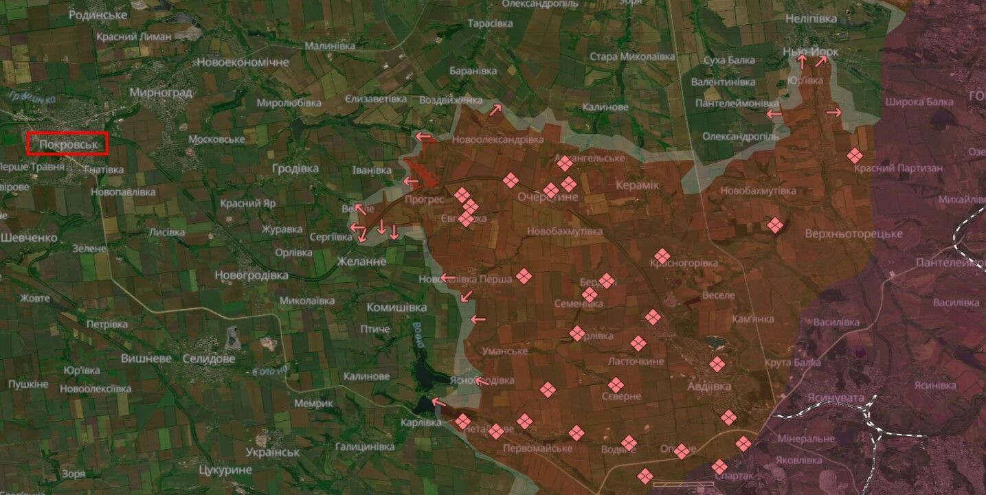 The enemy is looking for weak points: the Ukrainian Armed Forces told what is happening in the Pokrovsky direction. Map