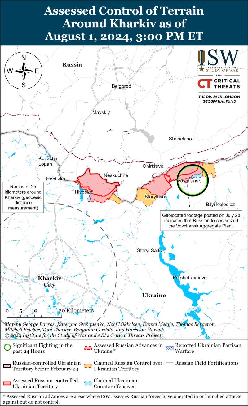 Russian offensive in the north of the Kharkov region