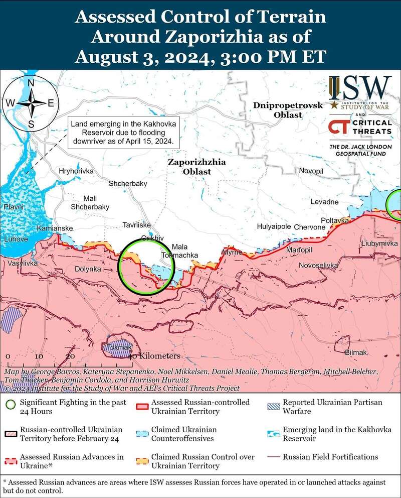Оккупанты продвинулись в трех точках на востоке Украины – ISW