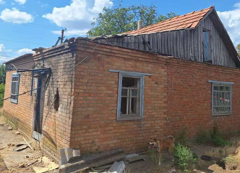 The Russians shelled the Nikopol region again: they were wounded and destroyed. Photo