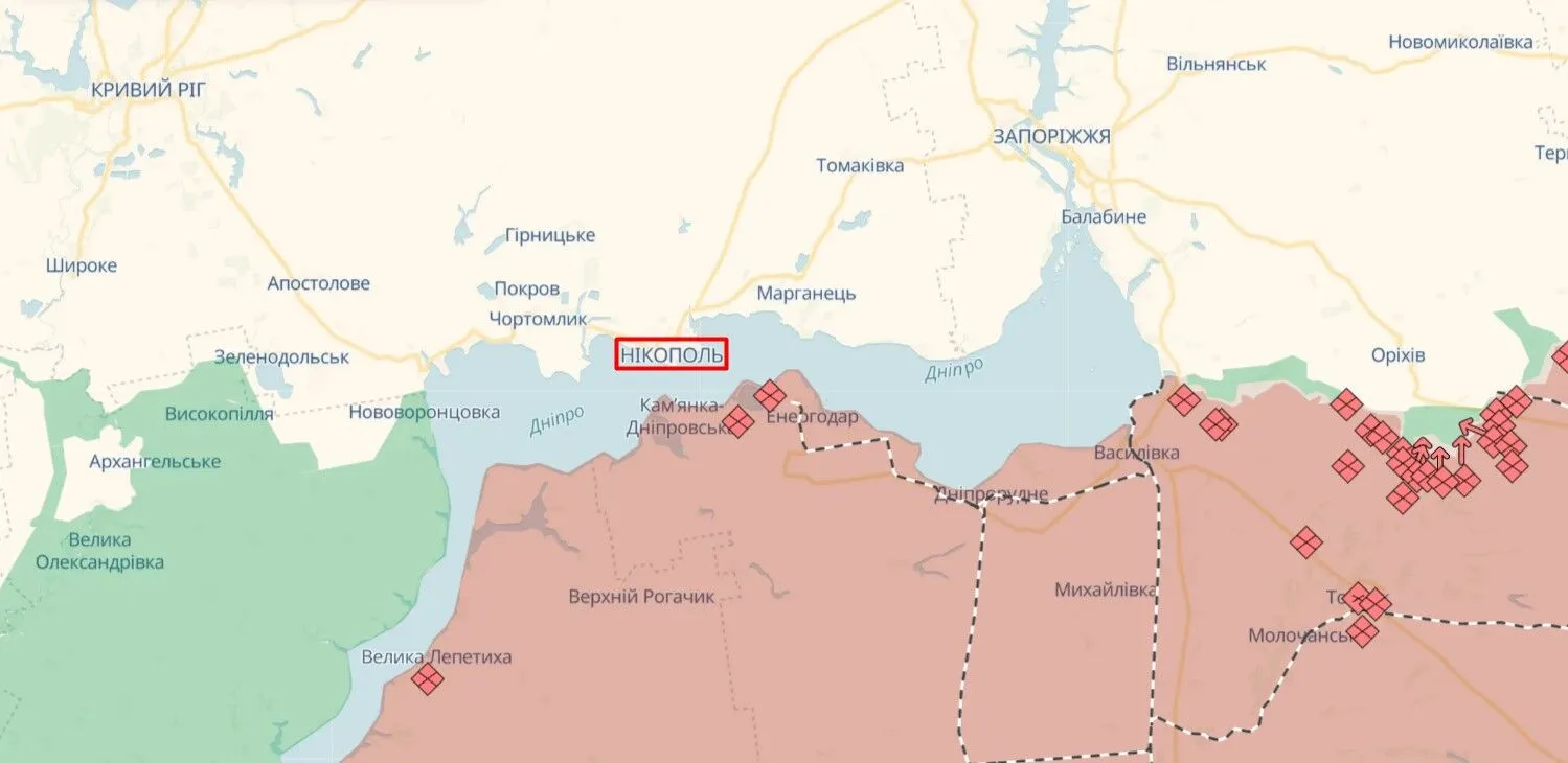 Росіяни протягом ночі кілька разів обстріляли Нікополь та Марганецьку громаду dqxikeidqxidqeant