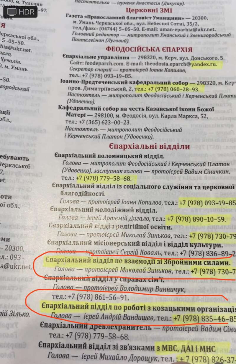 В Киево-Печерской лавре найдены церковные календари с контактами армии РФ фото 1 dqxikeidqxiqthant