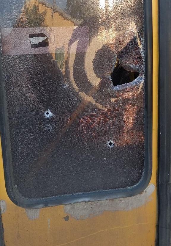 Occupiers Attack Kherson Region: Bus Damaged, Woman Injured. Photo dqxikeidqxidqrant