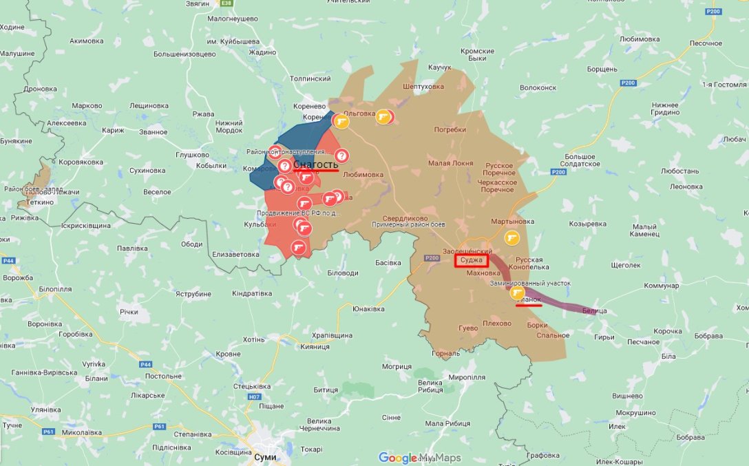 Порив в Курській області, карта, 12 вересня, Суджа, Радио Свобода dqxikeidqxidqeant