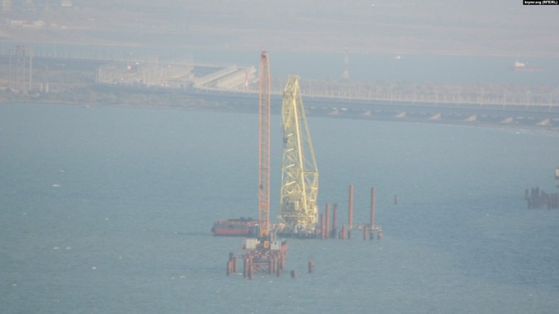 кримський міст палі Міст у Керченській протоці