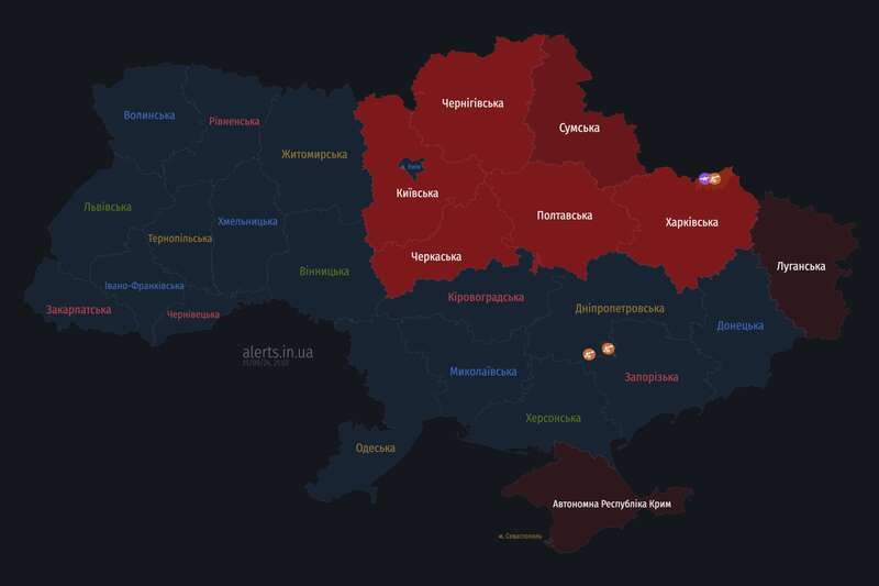 Україною шириться повітряна тривога: ворог запустив dqxikeidqxidqrant