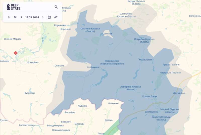 Карта DeepState: ВСУ продвинулись в Курской области dqxikeidqxidqrant