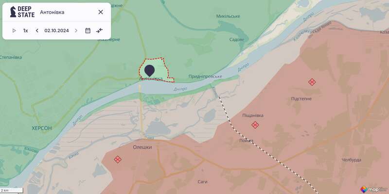 Оккупанты ударили по Антоновке на Херсонщине, пострадали два человека