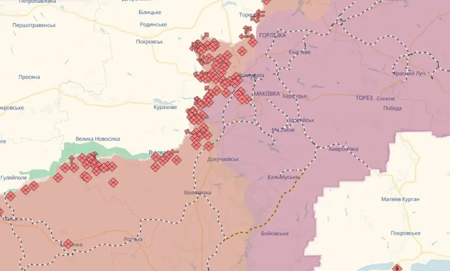ВСУ отразили десятки атак на Покровском и Кураховском направлениях: в Генштабе рассказали о ситуации. Карта