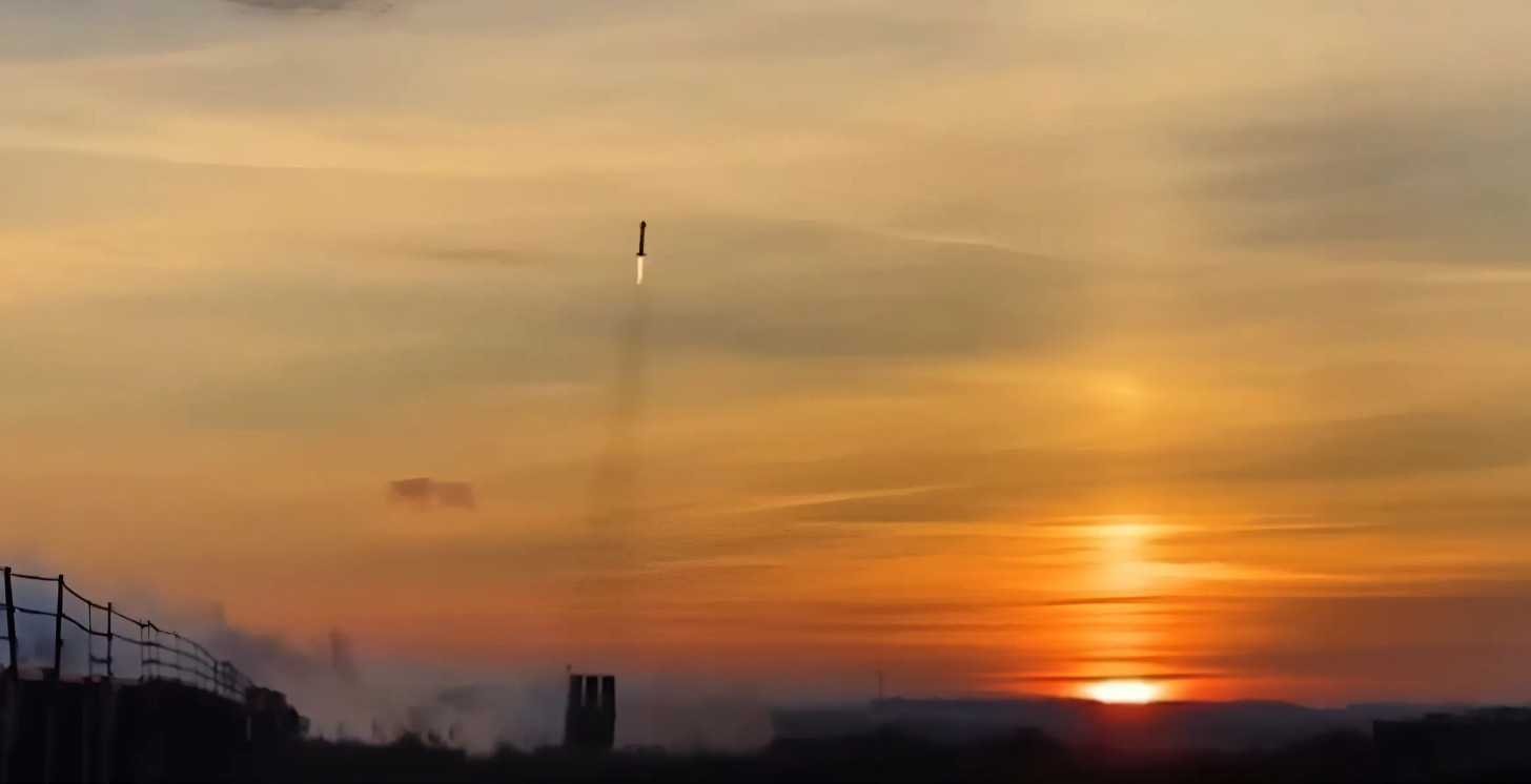 Запуск ракети AIM-9X з української пускової установки NASAMS 3, 2024 рік. Фото: United24