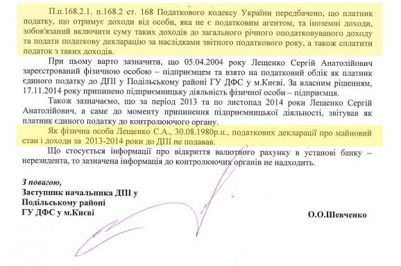 декларація Лещенко dqxikeidqxidqrant