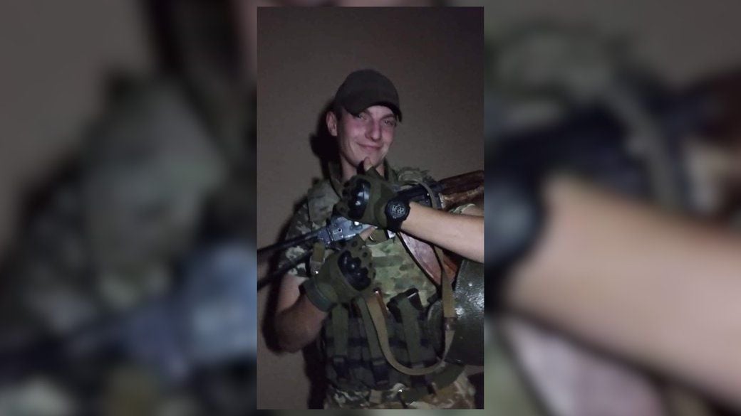 Український військовий Руслан Голубенко / Скриншот з відео / ©