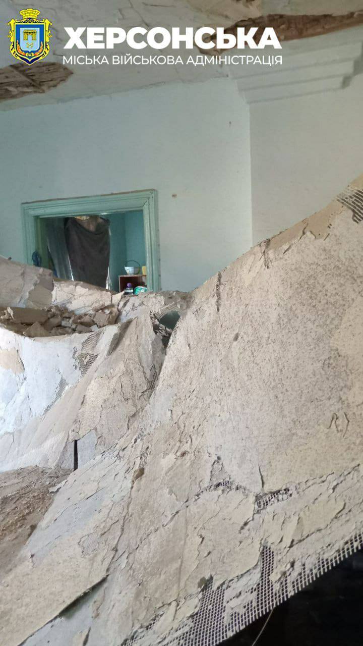 Russians attacked Kherson region: one person killed, four injured. Photo