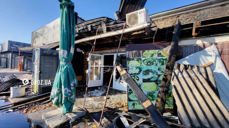 Over ten stores destroyed in the market: new data on the aftermath of the Russian strike on Kyiv. Photo report