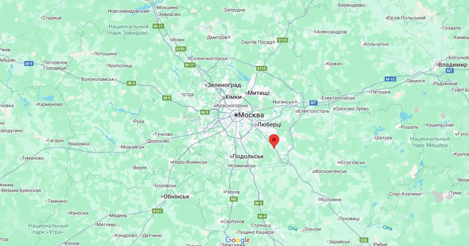 Упал на дома: российская ПВО сбила дрон прямо над частным сектором в Подмосковье. Видеофакт