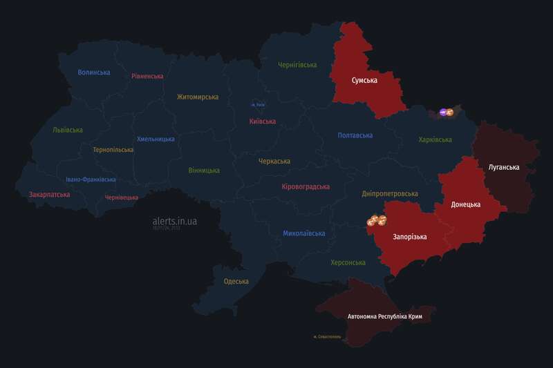 Украиной ширится воздушная тревога: враг запустил dqxikeidqxidqrant