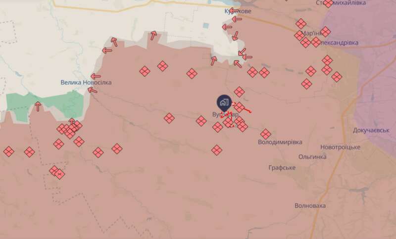 Британская разведка проанализировала продвижение России после захвата Вугледара dqxikeidqxidqrant