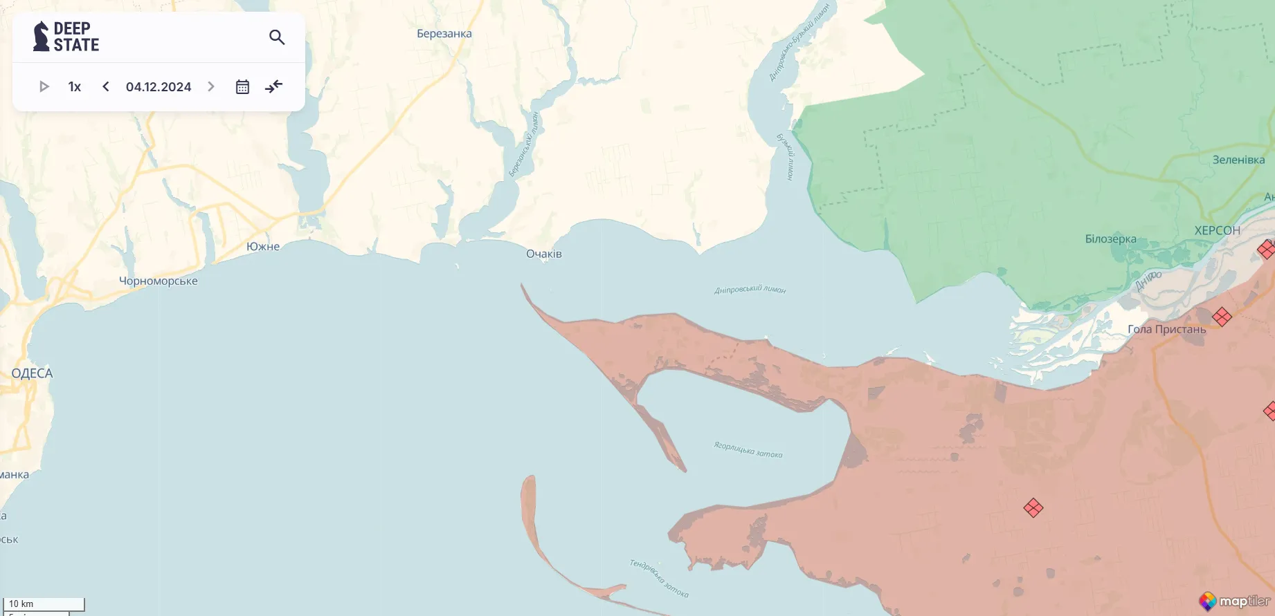 The occupiers have increased the number of their units on the Kinburn Spit: the Defense Forces explained the situation. Map dqxikeidqxidqeant