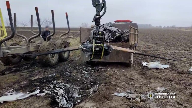 missile remnants in Bukovina