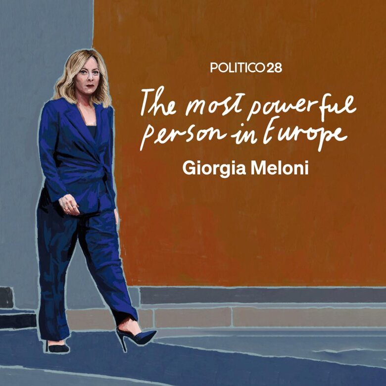 Politico 28 – Джорджію Мелоні визнано найвпливовішою людиною Європи Видання Politico визнало Джорджію Мелоні найвпливовішою людиною Європи. На думку журналістів, Європа довіряє та захоплюється прем’єр-міністеркою Італії. dqxikeidqxidqrant