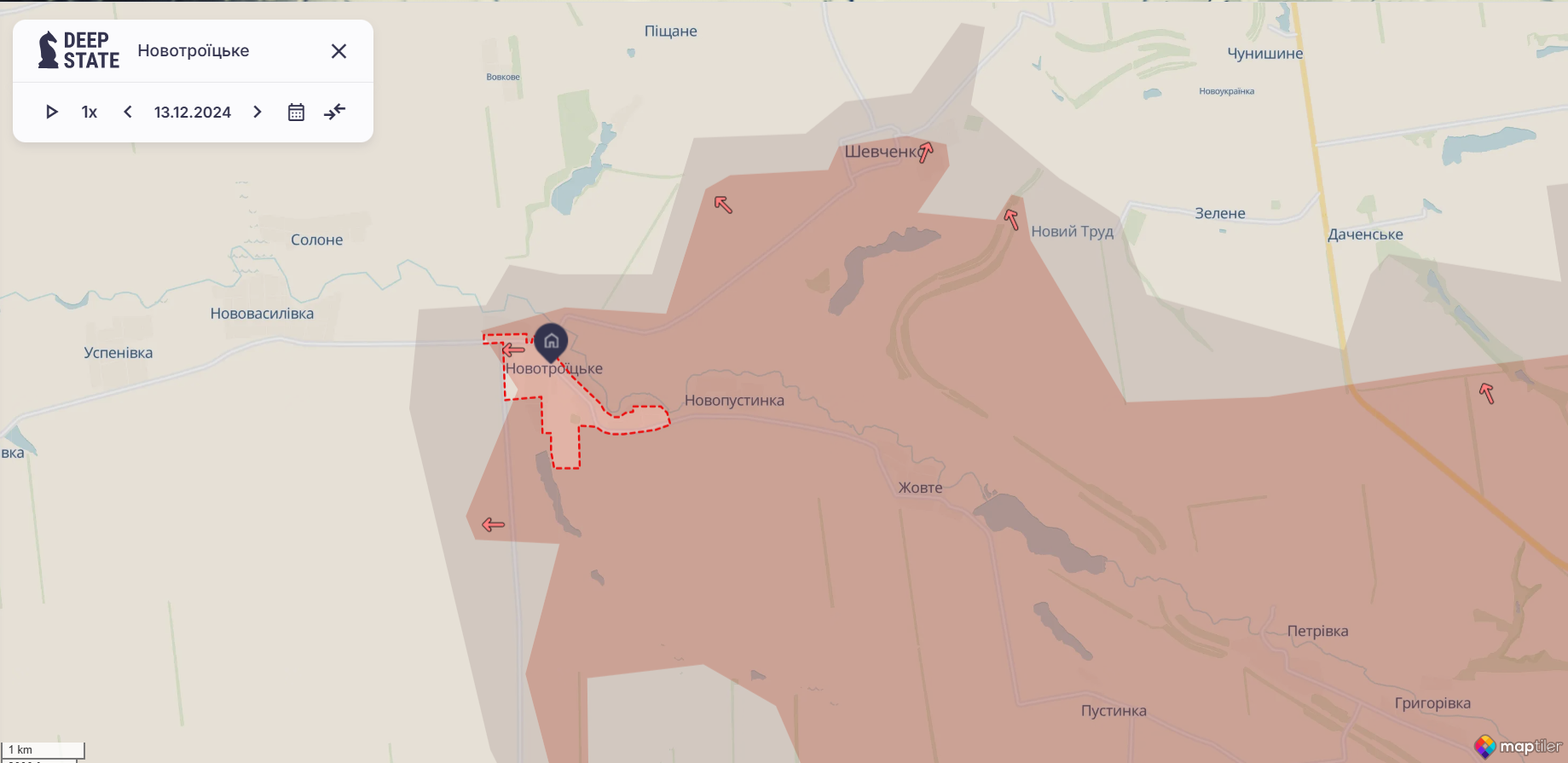 Армія Росії захопила нові населені пункти навколо Успенівки на Донеччині: оновлена карта