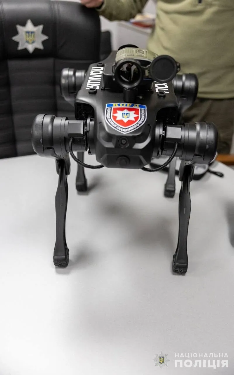 Fighters of the KORD special unit received a ground drone on four