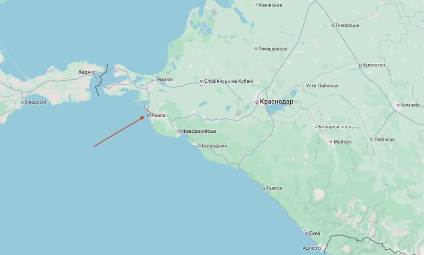 Після аварії російських танкерів, у Керченській протоці зафіксували велику мазутну пляму. Супутникове фото dqxikeidqxiqqdant