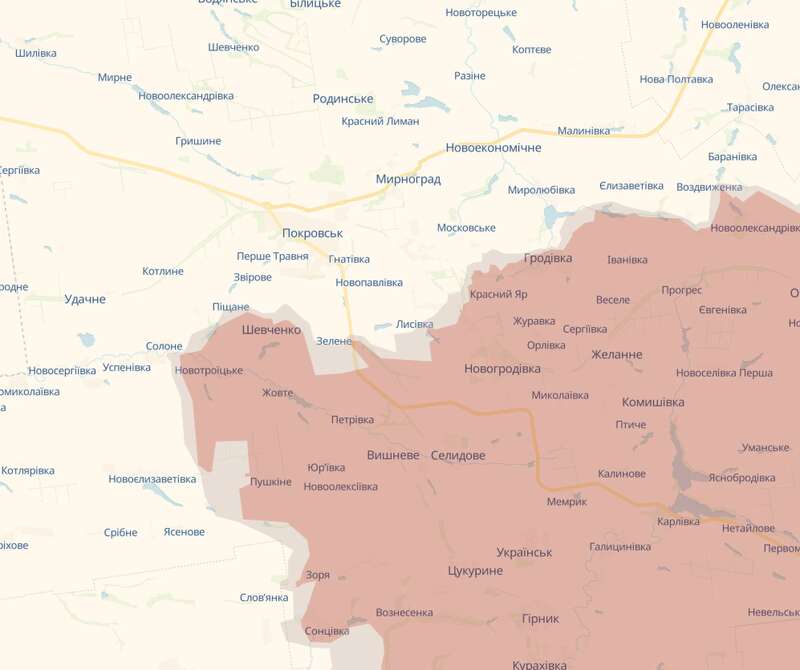 In one day, 186 combat engagements occurred at the front: the General Staff reported where the enemy is conducting assaults. Map