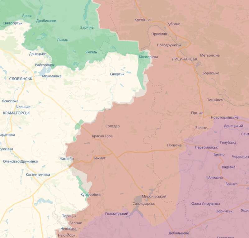 In one day, 186 combat engagements occurred at the front: the General Staff reported where the enemy is conducting assaults. Map dqxikeidqxidqrant