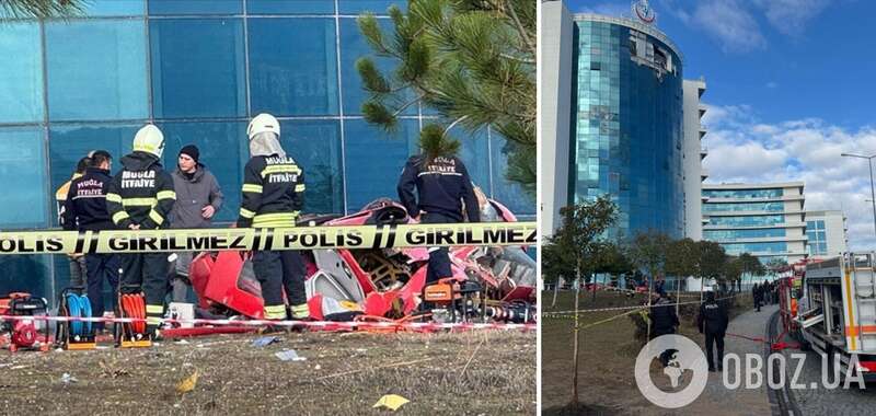 У Туреччині вертоліт швидкої допомоги врізався в будівлю лікарні: чотири людини загинули. Фото і відео