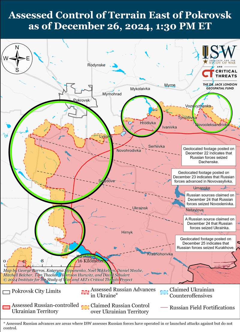 Росіяни ймовірно захопили місто Курахове в Донецькій області, - ISW dqxikeidqxidqrant