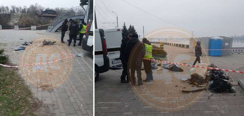 У Дніпрі BMW на швидкості влетів у опору мосту: загинули люди, авто розлетілося на шматки. Фото