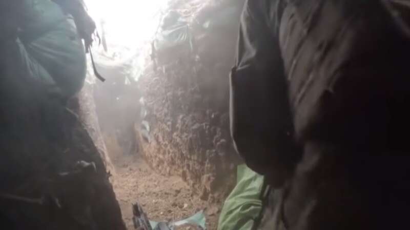 A Ukrainian soldier showed the clearance of enemy positions in the Kharkiv region: video