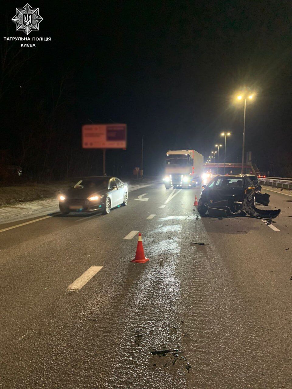 На въезде в Киев произошли две ДТП: образовались огромные пробки. Фото и видео dqxikeidqxidqrant